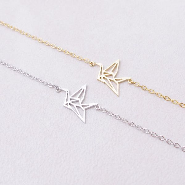 30pcs- b017 silver gold cute origami crane bracelets forest paper crane bracelet tiny animal lucky baby bird bracelet for women, Golden;silver
30pcs- b017 silver gold cute origami crane bracelets forest paper crane bracelet tiny animal lucky baby bird bracelet for women, Golden;silver
