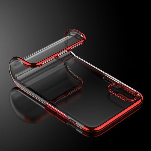 For iPhone X XR XS Max Plating Soft Clear TPU Colorful Silicone Transparent Gel Cover Phone Case For iPhone 8 7 6 plus
For iPhone X XR XS Max Plating Soft Clear TPU Colorful Silicone Transparent Gel Cover Phone Case For iPhone 8 7 6 plus