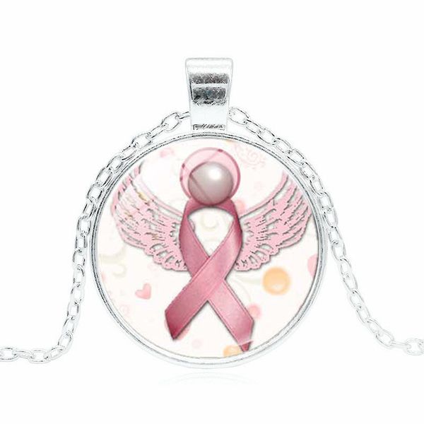 new arrival pink ribbon glass gemstone pendant necklaces breast cancer awareness necklace for women&men's fashion jewelry, Silver
new arrival pink ribbon glass gemstone pendant necklaces breast cancer awareness necklace for women&men's fashion jewelry, Silver