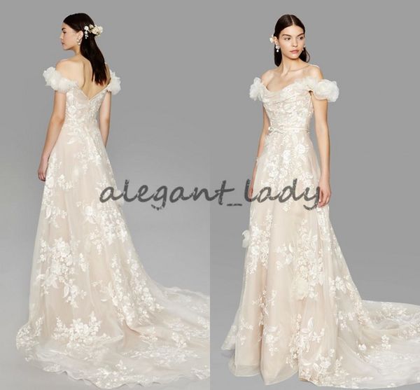 marchesa 3d floral garden princess wedding dresses 2018 off shoulder sweep train a-line church bridal wedding gowns handmade flower, White
marchesa 3d floral garden princess wedding dresses 2018 off shoulder sweep train a-line church bridal wedding gowns handmade flower, White