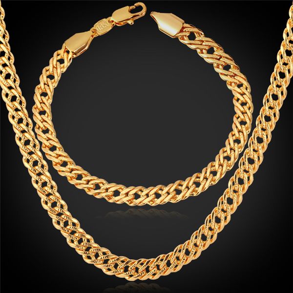 men women stamp chain necklace bracelet 18k gold/rose gold/platinum plated vintage,noble, elegant jewelry sets, Silver
men women stamp chain necklace bracelet 18k gold/rose gold/platinum plated vintage,noble, elegant jewelry sets, Silver