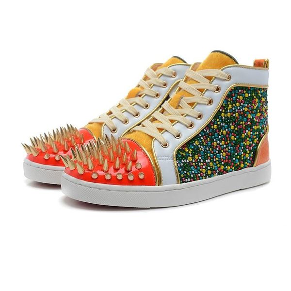 handmade designer france red bottom brands fur fashion sneakers for men women rhinestones trainer shoes, Black
handmade designer france red bottom brands fur fashion sneakers for men women rhinestones trainer shoes, Black