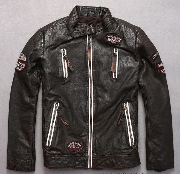 marbobo classic leather jackets stand collar vintage black head embroidery back motorcycle leather jacket flight jackets
marbobo classic leather jackets stand collar vintage black head embroidery back motorcycle leather jacket flight jackets