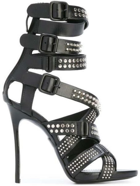 2017 fashion women buckle sandals gladiator sandals party shoes thin heel spike stud high heels runway shoes, Black
2017 fashion women buckle sandals gladiator sandals party shoes thin heel spike stud high heels runway shoes, Black