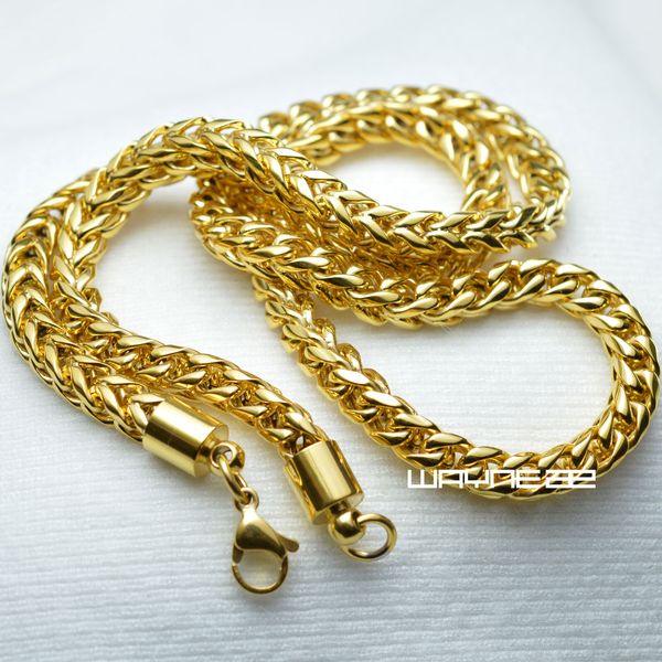 n304-gold tone stainless steel jewelry chain necklace 60cm length; 6mm band widt, Silver
n304-gold tone stainless steel jewelry chain necklace 60cm length; 6mm band widt, Silver
