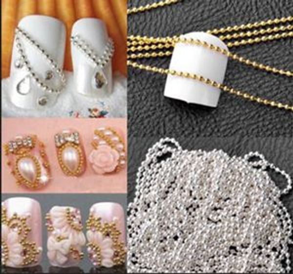 100% new 1m nail art tips 3d stickers metal glitter striping ball beads chain decorations with low price, Silver;gold
100% new 1m nail art tips 3d stickers metal glitter striping ball beads chain decorations with low price, Silver;gold