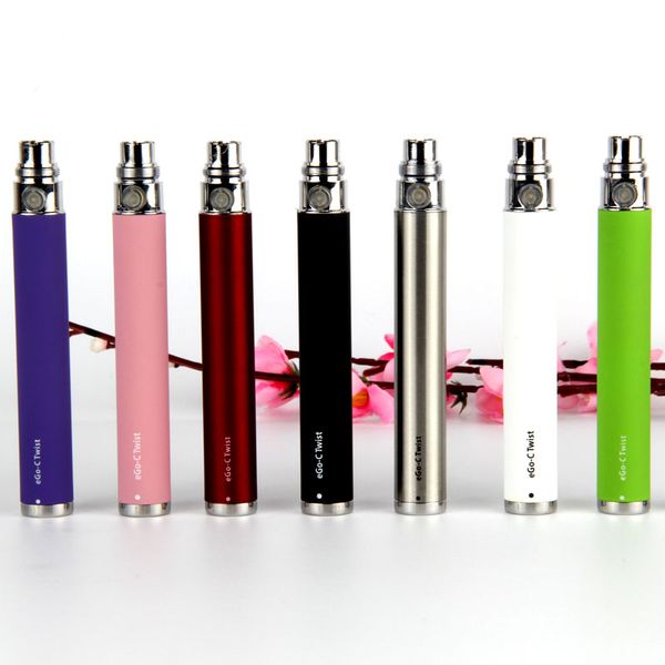 eGo-c Twist Battery E Cigarette Kit переменное напряжение 3.2-4.8 V 650 900 1100 1300mah Ego VV комплекты для бака CE4 MT3
eGo-c Twist Battery E Cigarette Kit переменное напряжение 3.2-4.8 V 650 900 1100 1300mah Ego VV комплекты для бака CE4 MT3