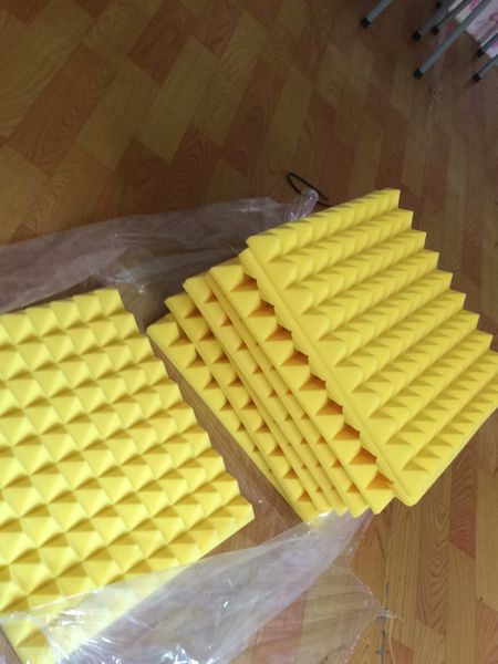 Big size 50x50x5cm Yellow Acoustic Studio Soundproofing Foam Sound Absorption Sponge Pyramid Wall Panels for Music Rooms Noise Reduction
Big size 50x50x5cm Yellow Acoustic Studio Soundproofing Foam Sound Absorption Sponge Pyramid Wall Panels for Music Rooms Noise Reduction