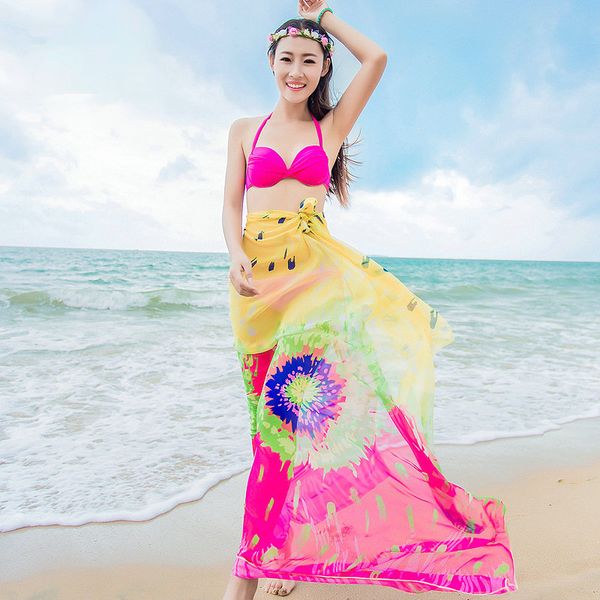 sarongs tie-dye print shawls women soft sheer chiffon scarf swimsuit pareo beach cover up wrap bikini dress scarves, Blue;gray
sarongs tie-dye print shawls women soft sheer chiffon scarf swimsuit pareo beach cover up wrap bikini dress scarves, Blue;gray