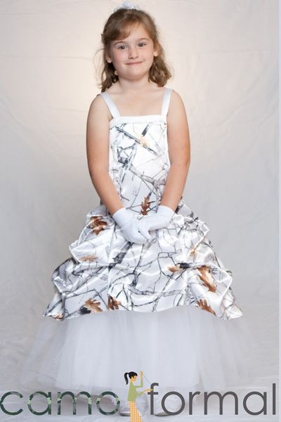 white camo flower girls dresses floor-length pickup camouflage kids wedding dresses custom, White;blue
white camo flower girls dresses floor-length pickup camouflage kids wedding dresses custom, White;blue