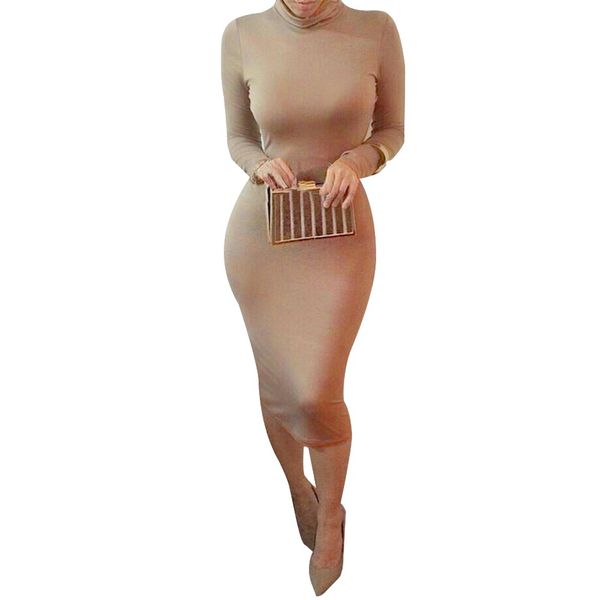 wholesale-2015 autumn kim kardashian long sleeve pencil women bodycon dress plus size black turtlenack midi bandage party dress femme, Black;gray
wholesale-2015 autumn kim kardashian long sleeve pencil women bodycon dress plus size black turtlenack midi bandage party dress femme, Black;gray