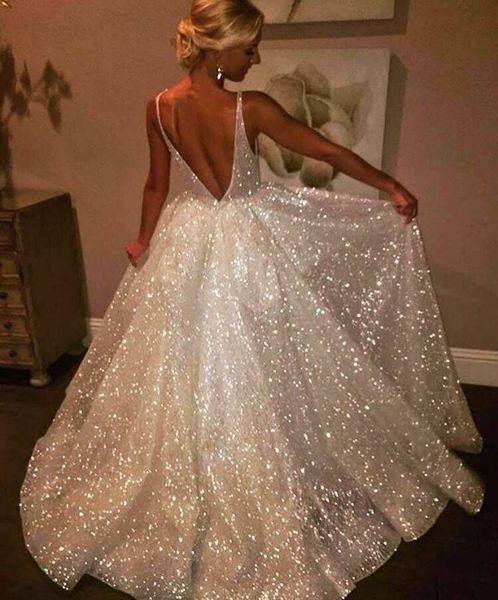 luxury bling beads prom dresses long a line spaghetti sequined dress evening wear backless sweep train plus formal party gown custom made, Black
luxury bling beads prom dresses long a line spaghetti sequined dress evening wear backless sweep train plus formal party gown custom made, Black