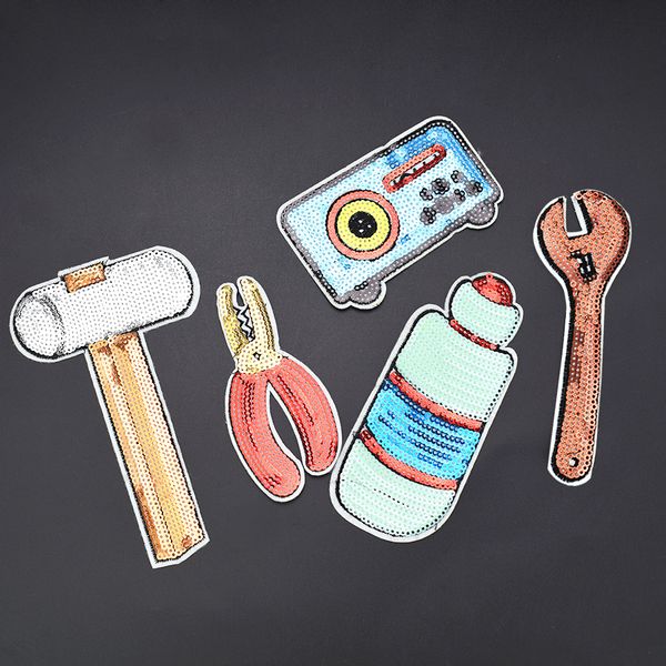 instrument sequined patches for clothing iron on transfer applique patch for jeans skirts bags diy sew on embroidery sequins 1 pcs, Black
instrument sequined patches for clothing iron on transfer applique patch for jeans skirts bags diy sew on embroidery sequins 1 pcs, Black