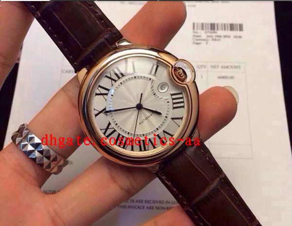 Luxury Watches 005 Silver Dial Black Roman Markers Rose Gold Case Brown Leather Strap Automatic Men's Watch
Luxury Watches 005 Silver Dial Black Roman Markers Rose Gold Case Brown Leather Strap Automatic Men's Watch