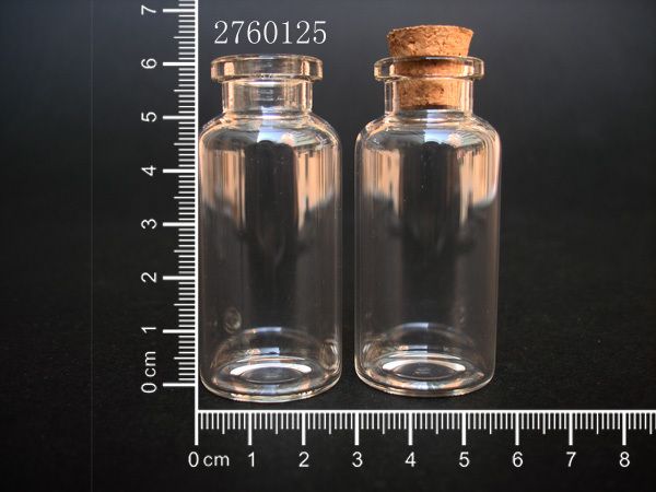 

wholesale- 10 pcs 20ml 27x60mm small clear glass bottle vial pendant with cork and hook for wedding holiday decoration christmas gifts
