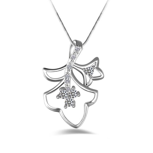 fashion 925 silver double leaves white diamond jewelry 925 silver necklace valentine's day holiday gifts 1666
fashion 925 silver double leaves white diamond jewelry 925 silver necklace valentine's day holiday gifts 1666