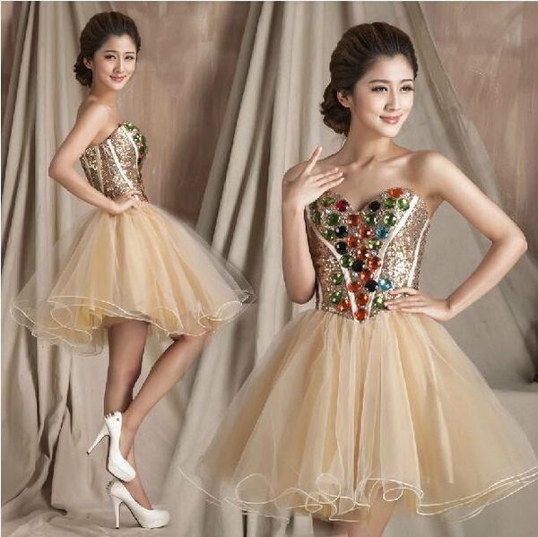 party dress 2019 new champagne fashionable ball gown sweetheart beautiful beading short cocktail dresses, Black
party dress 2019 new champagne fashionable ball gown sweetheart beautiful beading short cocktail dresses, Black