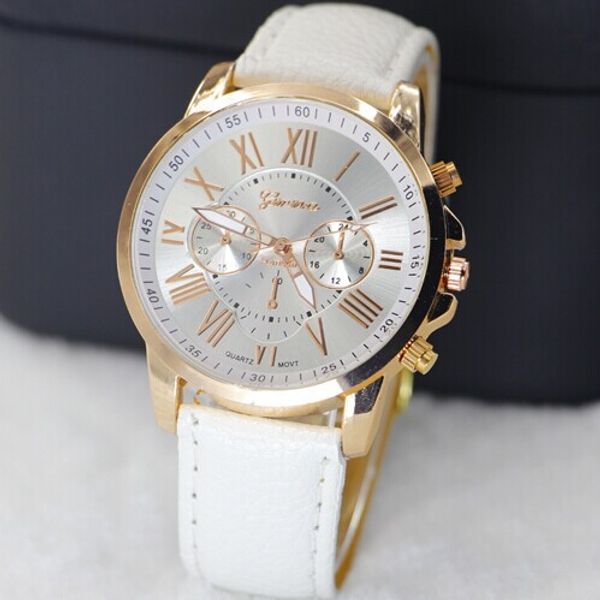 2015 new gold roman numbers geneva watch women dress watch women bracelet quartz watch men reloj wristwatches relogio feminino, Slivery;brown
2015 new gold roman numbers geneva watch women dress watch women bracelet quartz watch men reloj wristwatches relogio feminino, Slivery;brown
