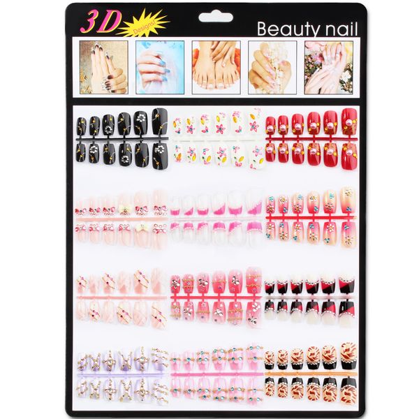 wholesale-3d acrylic false french nail tip shunyan full engrave rhinestones fake nails 144pcs/lot 3df-1 with 10 adhesion, Red;gold
wholesale-3d acrylic false french nail tip shunyan full engrave rhinestones fake nails 144pcs/lot 3df-1 with 10 adhesion, Red;gold