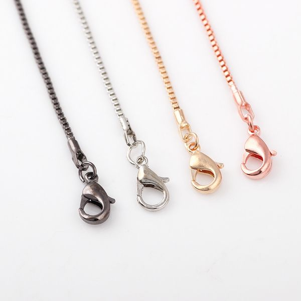 10 шт. / лот Бесплатная доставка новые 4 цветов мода змея Box цепи Ожерелье для плаваю