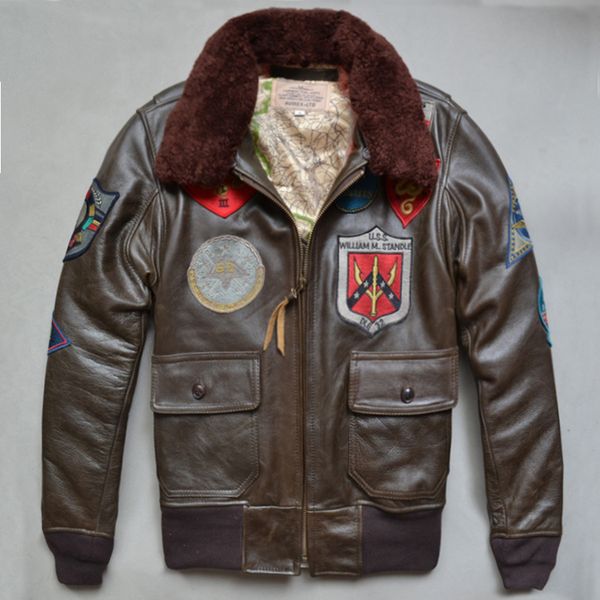 mens leather jackets us air force pilot men's genuine-leather multi-standard g1 man leather flight suit, Black
mens leather jackets us air force pilot men's genuine-leather multi-standard g1 man leather flight suit, Black