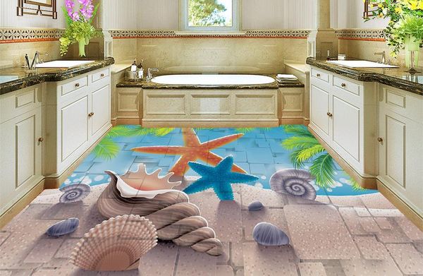 pvc vinyl flooring bathroom seaside beach shells 3d floor painting bathroom floor self adhesive wallpaper
pvc vinyl flooring bathroom seaside beach shells 3d floor painting bathroom floor self adhesive wallpaper