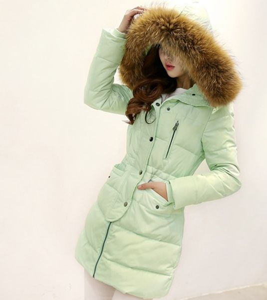 wholesale- fashion women clothes winter coat raccoon fur collar warm coats woman long outerwear thicken parkas down jacket for d060, Black
wholesale- fashion women clothes winter coat raccoon fur collar warm coats woman long outerwear thicken parkas down jacket for d060, Black