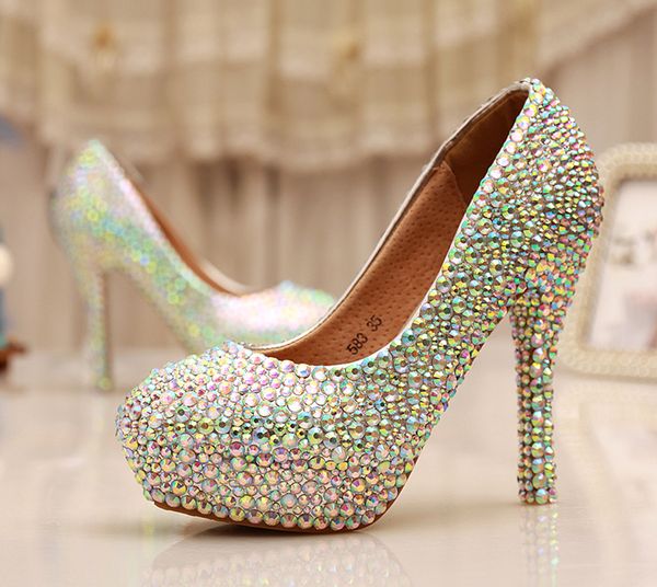 cinderella crystal shoes nightclub high heel platform shoes bridal wedding shoes ab crystal glitter rhinestone party prom shoes, Black
cinderella crystal shoes nightclub high heel platform shoes bridal wedding shoes ab crystal glitter rhinestone party prom shoes, Black