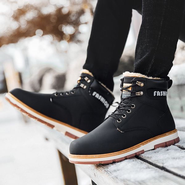 surgut brand keep warm men winter boots pu leather casual boots working fahsion boots essential shoes, Black
surgut brand keep warm men winter boots pu leather casual boots working fahsion boots essential shoes, Black