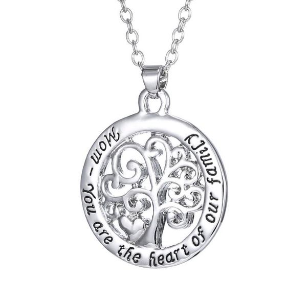 cosmic tree womens pendant necklaces mom you are the heart of our family necklace 52cm 2colors mother's day gift n1663, Silver
cosmic tree womens pendant necklaces mom you are the heart of our family necklace 52cm 2colors mother's day gift n1663, Silver