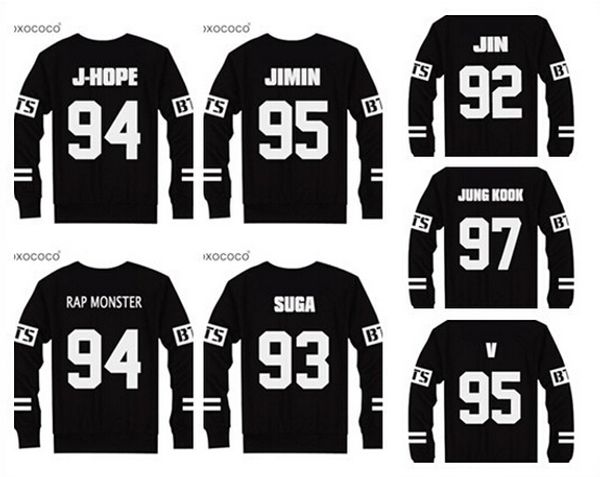 wholesale-2015 new arrival kpop bts bangtan boys jung kook jimin suga sweatshirts autumn long sleeve hoodies outerwears pollovers, Black
wholesale-2015 new arrival kpop bts bangtan boys jung kook jimin suga sweatshirts autumn long sleeve hoodies outerwears pollovers, Black