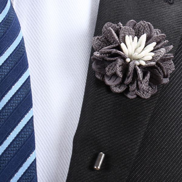 22 colors handmade corsage women men boutonniere stick brooch pin wedding party groom tuxedo decor lapel flower suit pins brooches, Gray
22 colors handmade corsage women men boutonniere stick brooch pin wedding party groom tuxedo decor lapel flower suit pins brooches, Gray