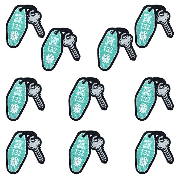 10pcs key patches for kids clothing diy iron on transfer applique embroidered patch for garment bags sewing accessories, Black
10pcs key patches for kids clothing diy iron on transfer applique embroidered patch for garment bags sewing accessories, Black