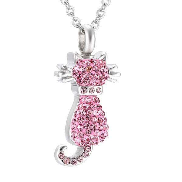 9921 beautiful crystal cat ash holder pink/black/clear ash keepsake urn neckalce memorial urn cremation jewelry for pet/human ashes, Silver
9921 beautiful crystal cat ash holder pink/black/clear ash keepsake urn neckalce memorial urn cremation jewelry for pet/human ashes, Silver