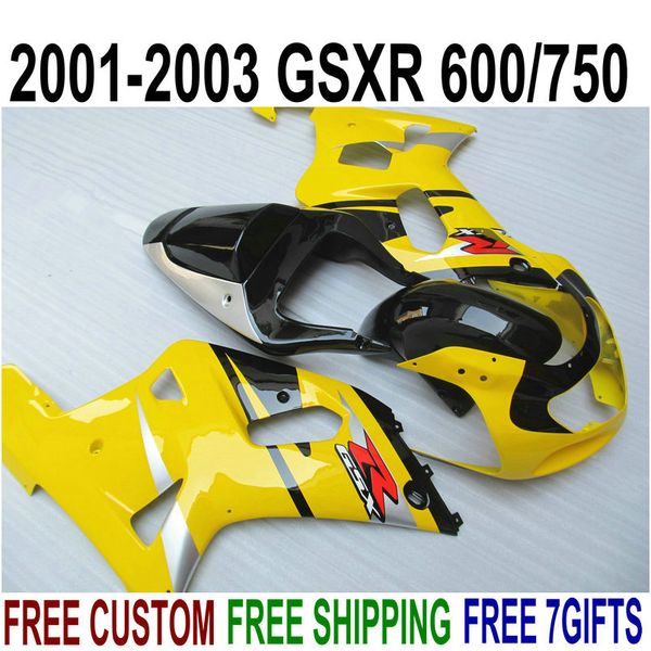 customize motorcycle parts for suzuki gsxr600 gsxr750 2001 2002 2003 k1 yellow black fairing kit gsxr 600 750 01-03 fairings ra82
customize motorcycle parts for suzuki gsxr600 gsxr750 2001 2002 2003 k1 yellow black fairing kit gsxr 600 750 01-03 fairings ra82