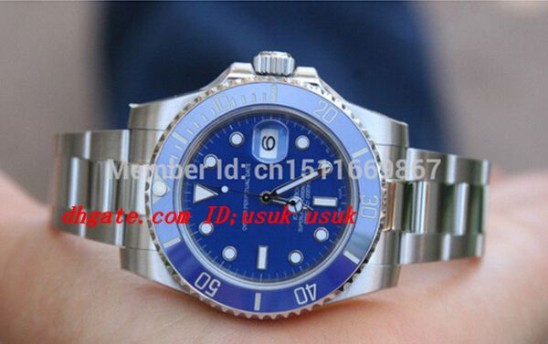 new luxury wristwatch sapphire blue ceramic bezel dial 116619 stainless steel bracelet automatic mens men's watch watches, Slivery;brown
new luxury wristwatch sapphire blue ceramic bezel dial 116619 stainless steel bracelet automatic mens men's watch watches, Slivery;brown