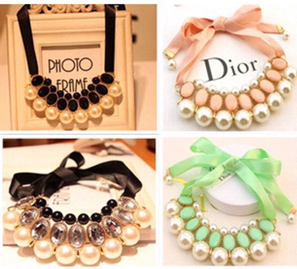 2016 new fashionable ladies bib choker jewellery pearl necklace pendant statement necklaces 5colors lovely christmas gift, Golden;silver
2016 new fashionable ladies bib choker jewellery pearl necklace pendant statement necklaces 5colors lovely christmas gift, Golden;silver