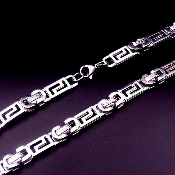 dhl ship fangle 8mm fashion cool silver stainless steel men's byzantine chain handmade necklace wholesale
dhl ship fangle 8mm fashion cool silver stainless steel men's byzantine chain handmade necklace wholesale