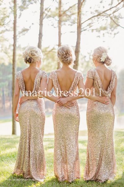 gold sequin bridesmaid dress long rose gold maid of honor dresses mermaid crew short sleeve sparkly formal party gowns dresses in stock, White;pink
gold sequin bridesmaid dress long rose gold maid of honor dresses mermaid crew short sleeve sparkly formal party gowns dresses in stock, White;pink