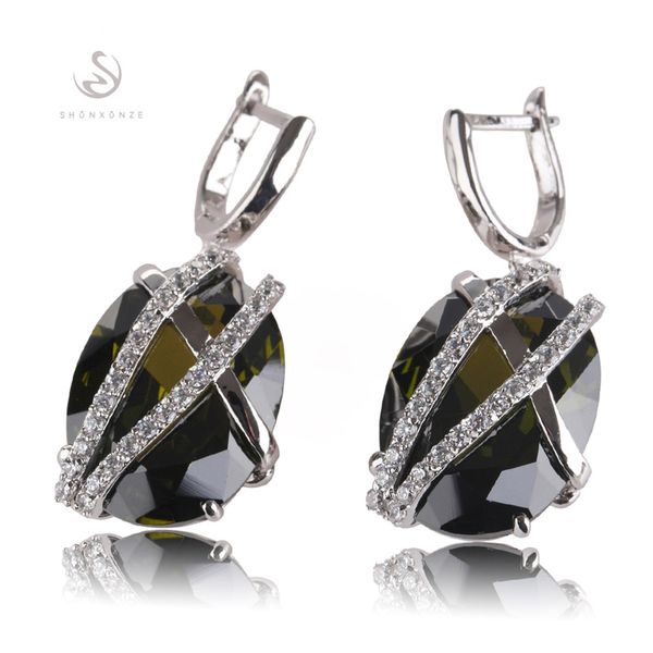 noble generous sellers beautiful brand new mn527 charm olive cubic zirconia shinning copper rhodium plated trendy earrings for women, Silver
noble generous sellers beautiful brand new mn527 charm olive cubic zirconia shinning copper rhodium plated trendy earrings for women, Silver