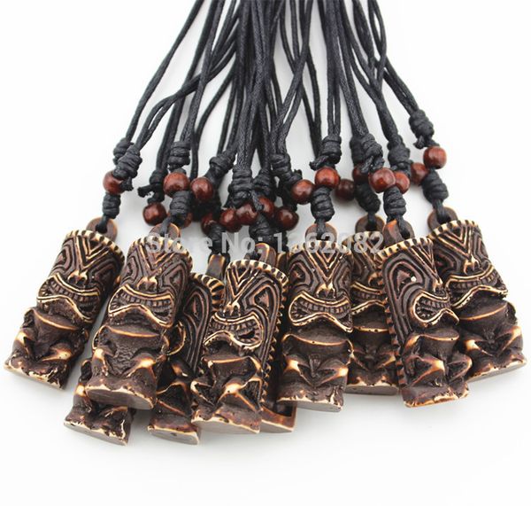 Wholesale 12pcs/LOT Imitation Yak Bone Carved New Zealand Maori Tiki Totem Pendant Necklace Amulet MN413
Wholesale 12pcs/LOT Imitation Yak Bone Carved New Zealand Maori Tiki Totem Pendant Necklace Amulet MN413