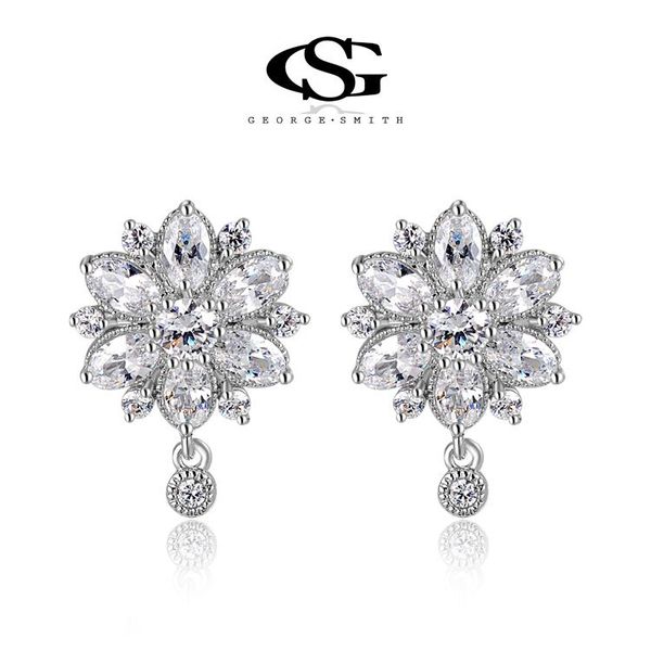 015 g&s gift classic genuine austrian shinning spoon crystals fashion earrings flower drop earrings zircon for party, Silver
015 g&s gift classic genuine austrian shinning spoon crystals fashion earrings flower drop earrings zircon for party, Silver