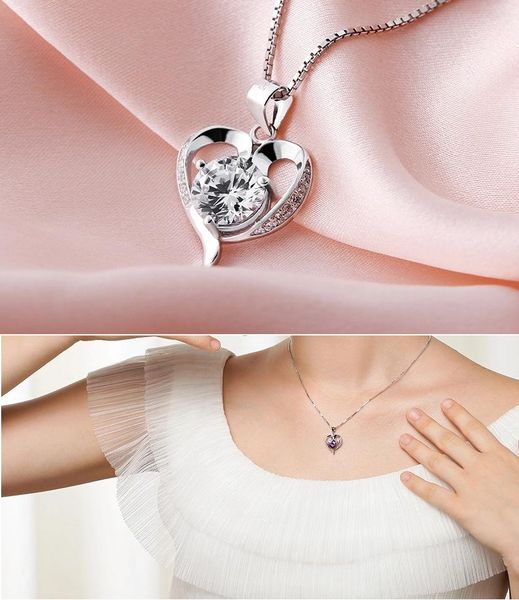 30% 925 sterling silver jewelry fashion women lovely heart zircon crystal pendant necklace korean jewelry wholesale item
30% 925 sterling silver jewelry fashion women lovely heart zircon crystal pendant necklace korean jewelry wholesale item