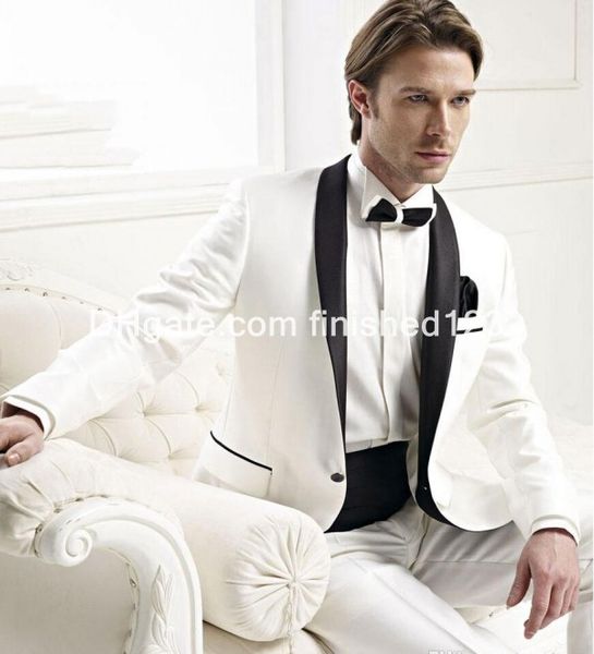 new style one button ivory groom tuxedos shawl lapel groomsmen mens wedding suits prom suit (jacket+pants+girdle+tie) g990, White;black
new style one button ivory groom tuxedos shawl lapel groomsmen mens wedding suits prom suit (jacket+pants+girdle+tie) g990, White;black
