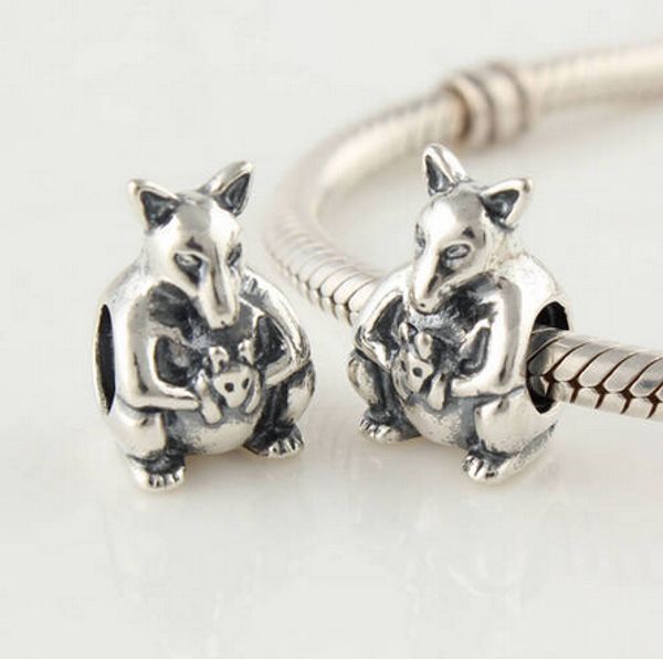 KANGAROO CHARM DIY Beads Real Solid 925 Sterling Silver Not Plated Fits Original Pandora Bracelets & Bangles & Necklaces
KANGAROO CHARM DIY Beads Real Solid 925 Sterling Silver Not Plated Fits Original Pandora Bracelets & Bangles & Necklaces