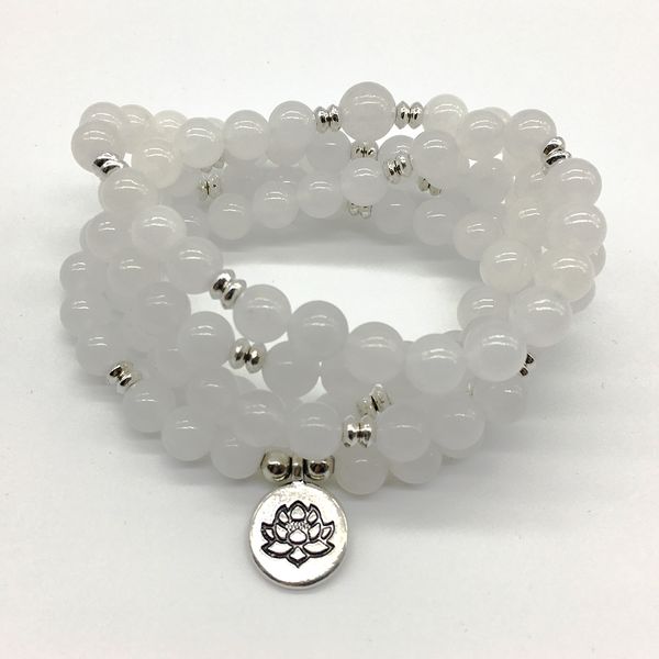 sn1202 vintage 4 wrap women`s yoga bracelet 108 mala balance necklace natural white jade lotus charm bracelet, Black
sn1202 vintage 4 wrap women`s yoga bracelet 108 mala balance necklace natural white jade lotus charm bracelet, Black