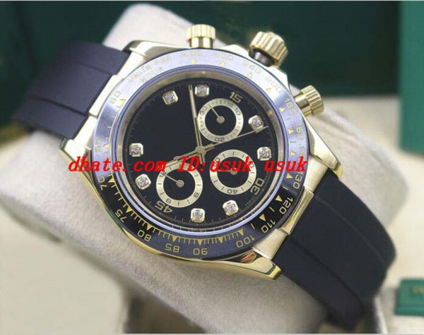 luxury watches 18k gold diamonds 116503 boxes papers black dial 40mm rubber bracelet automatic fashion brand men's watch wristwatch, Slivery;brown
luxury watches 18k gold diamonds 116503 boxes papers black dial 40mm rubber bracelet automatic fashion brand men's watch wristwatch, Slivery;brown