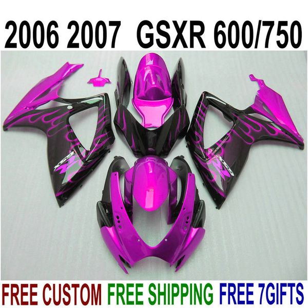 fairing kit for suzuki gsxr600 gsxr750 2006 2007 k6 red flames in black plastic fairings gsxr600/750 06 07 motobike set z51b
fairing kit for suzuki gsxr600 gsxr750 2006 2007 k6 red flames in black plastic fairings gsxr600/750 06 07 motobike set z51b