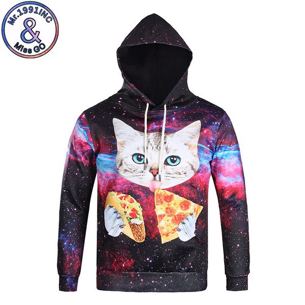 the explosion of the star pizza cat hoodie coat and long sleeved sweater couple digital printing digital printing., Black
the explosion of the star pizza cat hoodie coat and long sleeved sweater couple digital printing digital printing., Black