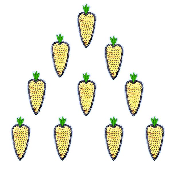 10pcs sequined radish embroidery patches for clothing bags iron on transfer applique sequins patch for jeans diy sew on sequins, Black
10pcs sequined radish embroidery patches for clothing bags iron on transfer applique sequins patch for jeans diy sew on sequins, Black